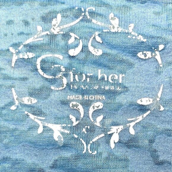 UNC Tarheels Short Sleeve Tee in Carolina Blue/White Women’s XL - Picture 3 of 5